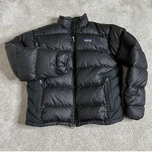 Patagonia Mens Black Down Puffer Jacket Coat Medium